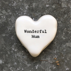 White Heart Token - Wonderful Mum