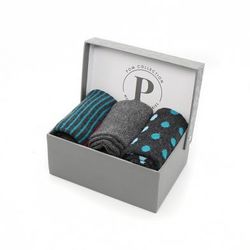 Men's Purple Mix Triple Sock Box