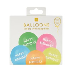 Rainbow Happy Birthday Balloon