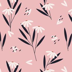 Bamboo Napkins - Daisy Flowers - Pink