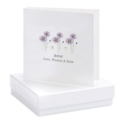 Aster - Boxed Earring Card