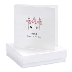 Orchid - Boxed Earring Card