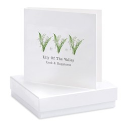 Lily Of The Valley - Boxed Earring Card