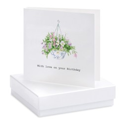 Flower Basket - Boxed Earring Card