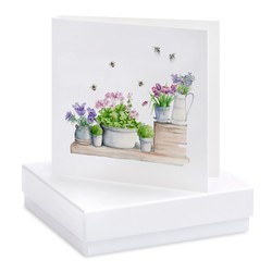 Flower Pots - Boxed Earring Card