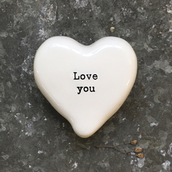 White Heart Token - Love You