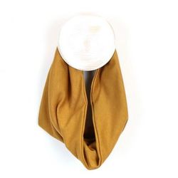 Plain Mustard Multiway Jersey Snood/Face Covering