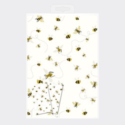 Bees Wrapping Paper & Tags - Set of 2