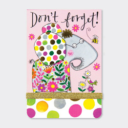 A7 Mini Notepads - Don't Forget - Elephant