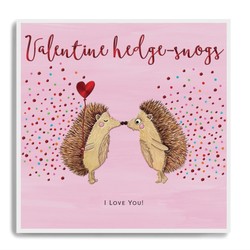Valentine Hedge-snogs - I Love You