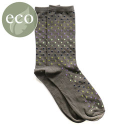 Men's Bamboo Grey/Multi Gradient Spot Single Pair Socks