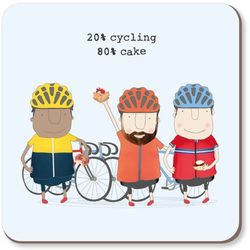 Cycling Cake Boy Coaster