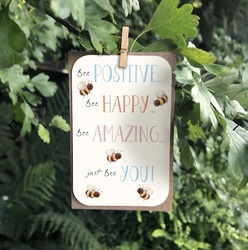 Bee Positive - Keepsake Card