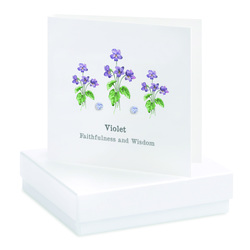 Boxed Earring Card Violet