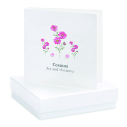 Boxed Earring Card Cosmos