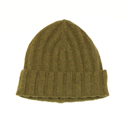 Olive Green Men's Recycled Yarn Beanie