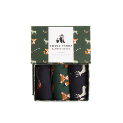 Countryside Bamboo Sock Box - 3 Pack