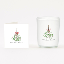 Mistletoe Boxed Candle and Card