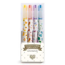 Glitter Markers - Pack of 4