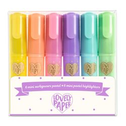 Mini Pastel Highlighters - Pack of 6