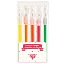 Fluorescent Crayons - Pack of 5