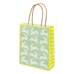 Spring Bunny Green Bunny Treat Bag - 8 Pack