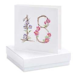 Boxed Floral 18th Jewellery Card
