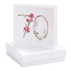 Boxed Floral 70th Jewellery Card