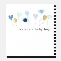 Welcome Baby Boy - Balloons