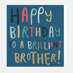 To a Brilliant Brother