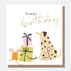 Happy Birthday - Dog & Presents