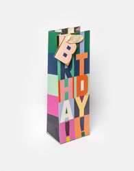 Block Letters - Bottle Gift Bag