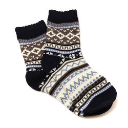 Blue Mix Nordic Design Wool Blend Socks