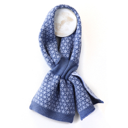 Cobalt/Pale Blue Tiny Flower Scandi Knit Short
