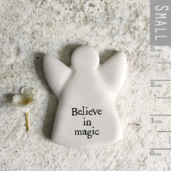Porcelain Tiny Angel Token - Believe in Magic