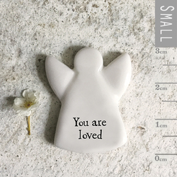 Porcelain Tiny Angel Token - You are Loved