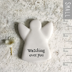Porcelain Tiny Angel Token - Watching Over You