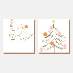 Dove & Tree Charity Christmas Card Pack of 8