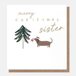 Merry Christmas Sister - Sausage Dog