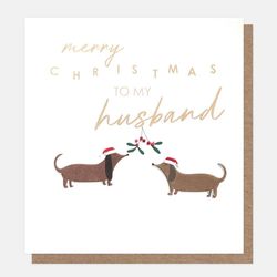 Merry Christmas to my Husband - Sausage Dogs