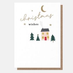 Christmas Wishes - House & Moon