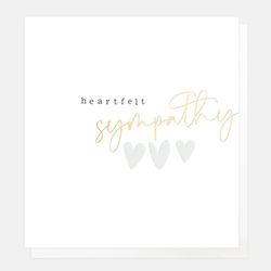 Heartfelt Sympathy - 3 Hearts