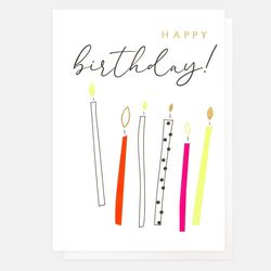 Colourful Candles - Birthday Card