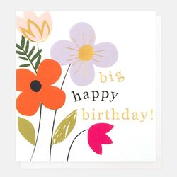 Big Flowers - Happy Birthday