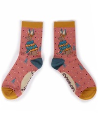 Jumper Hare Ankle Sock - Candy